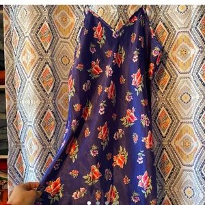 vintage floral slip dress